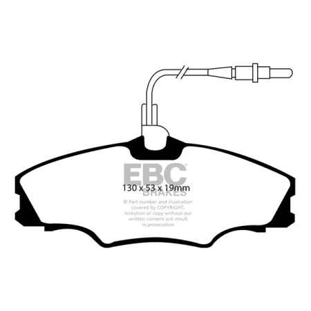 DP21049 Klocki hamulcowe GREENSTUFF EBC Brakes Peugeot 406