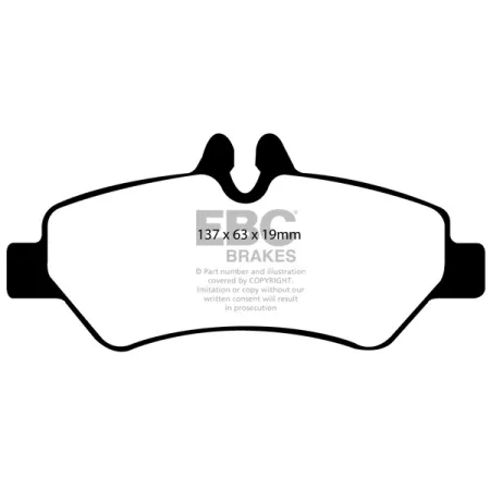 DP1927 Klocki hamulcowe ULTIMAX2 EBC Brakes Mercedes-Benz COMMERCIAL Sprinter 209D Sprinter 210D Sprinter 211D Sprinter 213D Sprinter 214D Sprinter 21