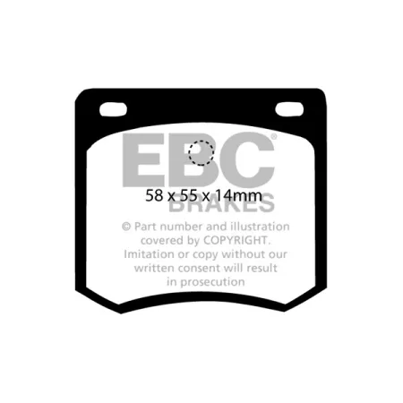 DP331 Klocki hamulcowe ULTIMAX2 EBC Brakes Datsun 280ZX Nissan Skyline C10 Skyline C110 280ZX