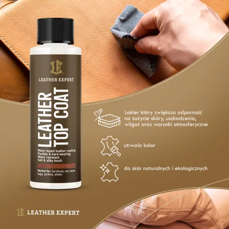 Leather Expert Steering Wheel Care And Repair Kit – zestaw do czyszczenia, renowacji i pielęgnacji kierownicy skórzanej czarna satyna