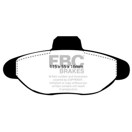 DP944 Klocki hamulcowe ULTIMAX2 EBC Brakes Fiat Cinquecento Seicento Lancia Y