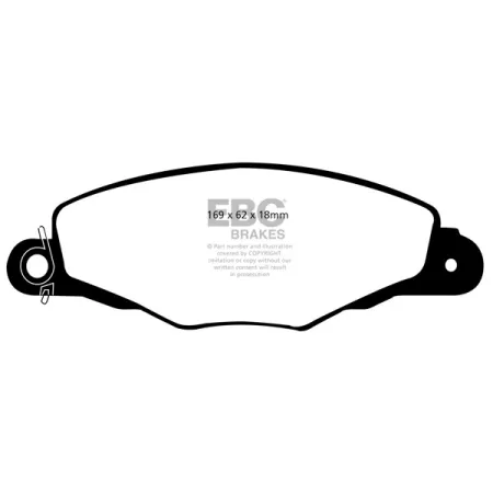 DP1188/2 Klocki hamulcowe ULTIMAX2 EBC Brakes Peugeot 605