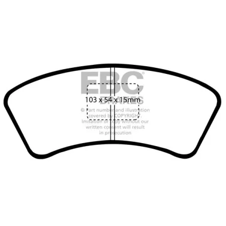 DP640 Klocki hamulcowe ULTIMAX2 EBC Brakes Mazda 323 Mazda COMMERCIAL 323 Van