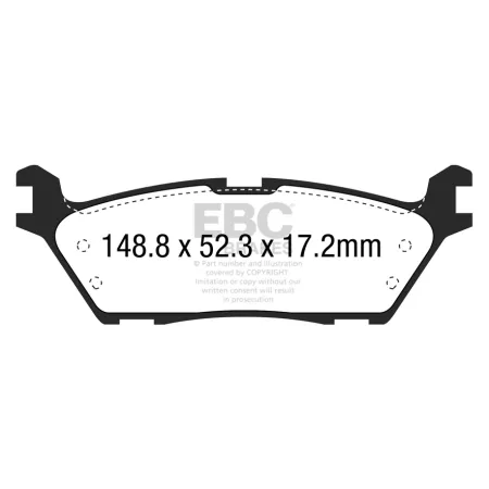 DP43037R Klocki hamulcowe YELLOWSTUFF EBC Brakes Ford Expedition Lincoln Navigator Ford Expedition F150 Lincoln Navigator F150 Raptor F15
