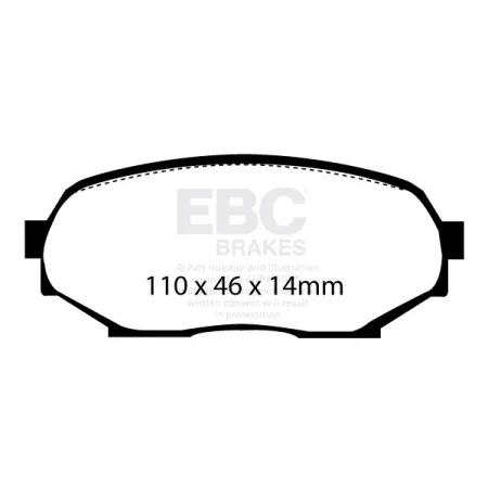 DP8802RPX Sportowe klocki hamulcowe RP-X Racing EBC Brakes Mazda MX5 Mk1 NA