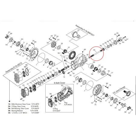 Winters Dolny wałek dyferencjału, Vascomax ®, 10/10 zębów Spline 5003-V