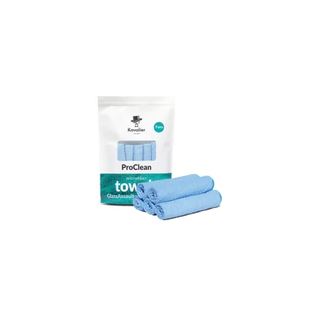 KAVALIER ProClean Microfiber Towel - GlassAssault Perfect Glass Polisher 5pack