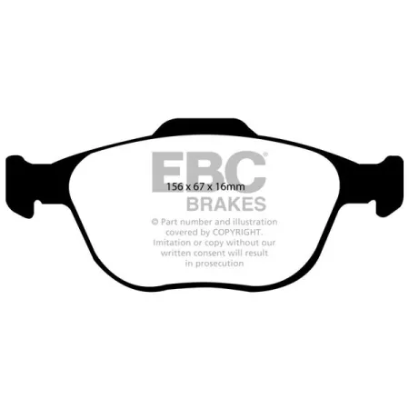 DP1444 Klocki hamulcowe ULTIMAX2 EBC Brakes Ford COMMERCIAL Tourneo Connect Transit Connect