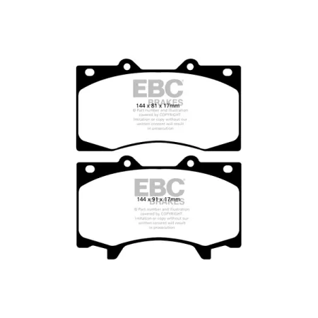 DP42125R Klocki hamulcowe YELLOWSTUFF EBC Brakes Nissan Patrol Y62