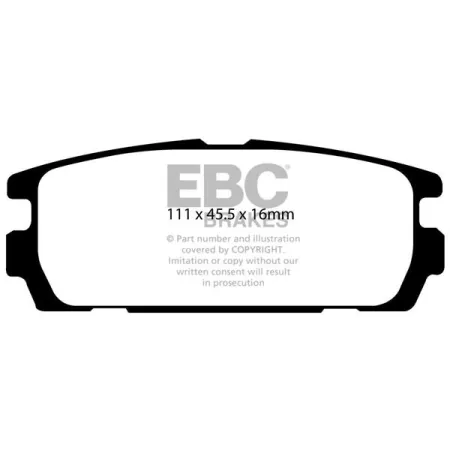 DP1565 Klocki hamulcowe ULTIMAX2 EBC Brakes Hyundai Terracan