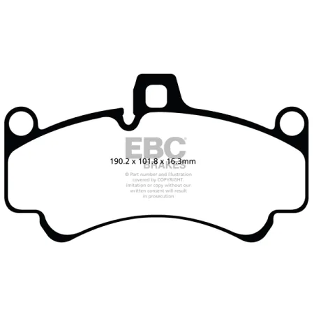 DP81516RPX Sportowe klocki hamulcowe RP-X Racing EBC Brakes Porsche Porsche 911 996 911 997 911 996 GT2 911 996 GT3 911 997 GT3 911 997 Turbo 911 997