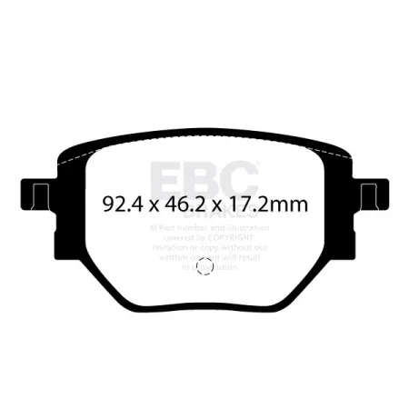 DP22428 Klocki hamulcowe GREENSTUFF EBC Brakes Opel Corsa F Mokka Mk2 Peugeot 2008 SUV Mk2 208 Mk2 VAUXHALL Corsa F Mokka Mk2