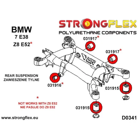 031917A: Tuleja tylnego dyferencjału – tylna SPORT BMW e38