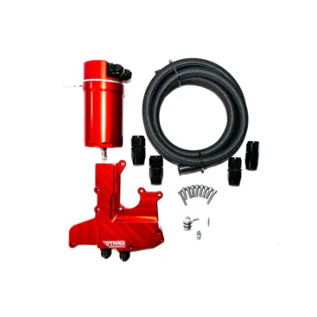 Oil Catch Can Kit Large RTMG Performance for 1.8 / 2.0 TSI - Blue AN10