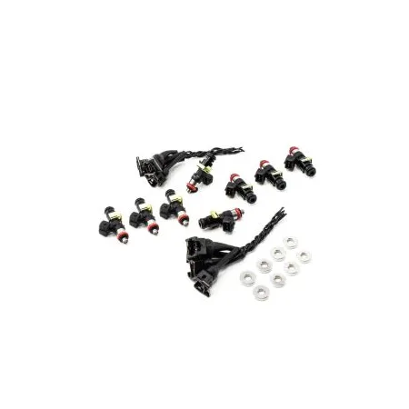 Zestaw wtryskiwaczy DeatschWerks EV14 1500cc for Chevrolet Silverado 1500 & GMC Sierra 1500 2000-13 Gas V8 4.8L/5.3L/6.0L/6.2L Excl Flex Fuel