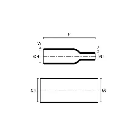 Ecumaster Kształtka termokurczliwa MS-2A/I-01 (boot) prosta