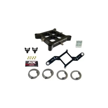 Dual Stage Billet Crossbar Plate Convesion 4150 Flange 100-500Hp Nitrous Express NX NX616