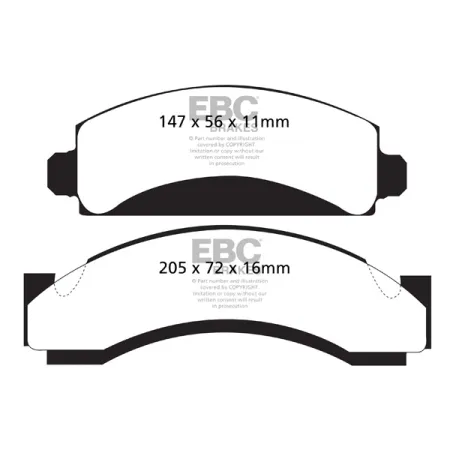 DP61241 Klocki hamulcowe GREENSTUFF EBC Brakes Chevrolet C30 C30 DRW G30 G3500 K30 P30 P30 12-14.5K P30 Motor Home Chassis R30 V30 Dodge D400 W200 W25