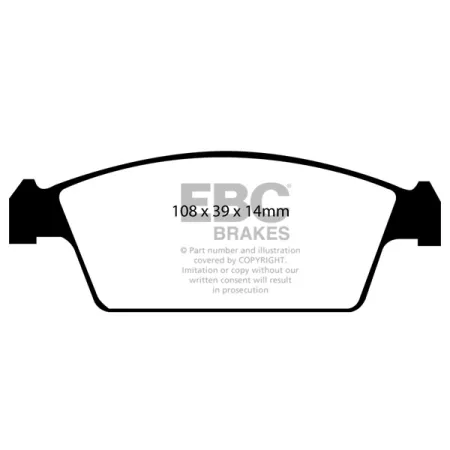 DP1301 Klocki hamulcowe ULTIMAX2 EBC Brakes Mazda Suzuki Cara AZ1