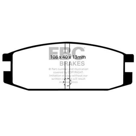DP611 Klocki hamulcowe ULTIMAX2 EBC Brakes Mitsubishi Pajero Shogun