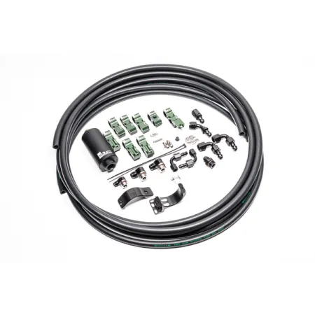 Dedykowany filtr paliwa z wkładem Microglass 6um Nissan S13 S14 R33 R34 Radium Engineering