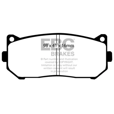 DP1235 Klocki hamulcowe ULTIMAX2 EBC Brakes KIA Carens Clarus Mentor Shuma