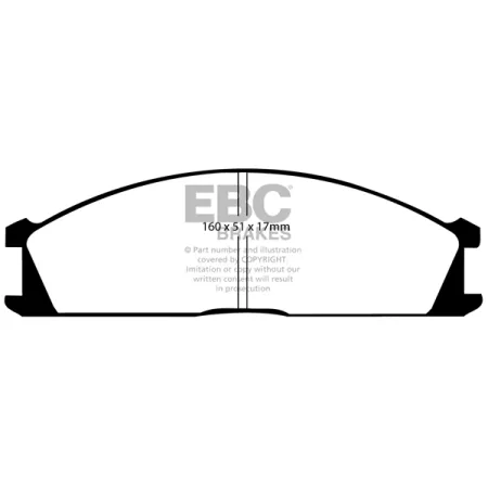 DP691 Klocki hamulcowe ULTIMAX2 EBC Brakes Nissan COMMERCIAL Navara D22 NP300 D40 Pick Up D22 Pick Up D21 Urvan E24 Subaru SVX Nissan Australia and Ne