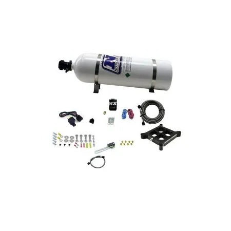 Billet Crossbar Plate System Dry Single Stage 100-500HP 4150 Flange 15LB Nitrous Express NX 66142-15