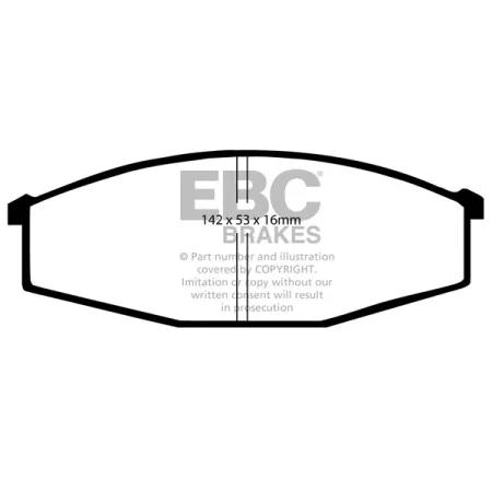 DP641 Klocki hamulcowe ULTIMAX2 EBC Brakes Nissan COMMERCIAL Cabstar F22 Cabstar Cabstar Van