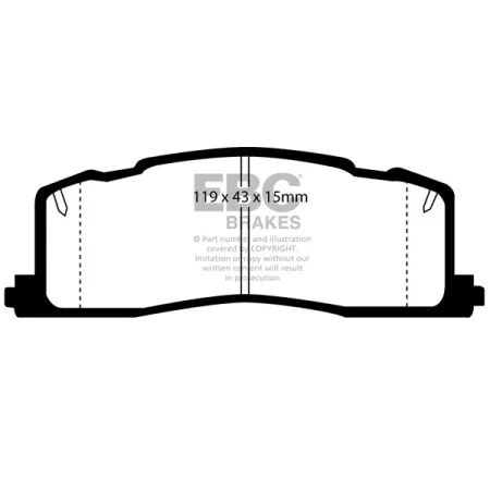 DP878 Klocki hamulcowe ULTIMAX2 EBC Brakes Toyota Estima Lucida Previa