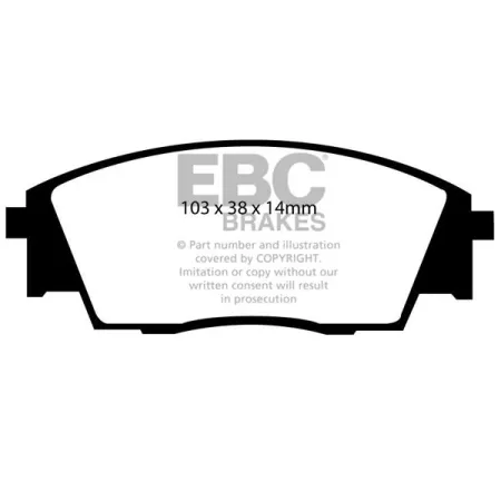 DP840 Klocki hamulcowe ULTIMAX2 EBC Brakes Subaru COMMERCIAL Mini Jumbo Van