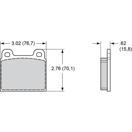 Klocki hamulcowe Wilwood 150-10-D0045K BP-10 D45 Street Performance Racing Pads .585