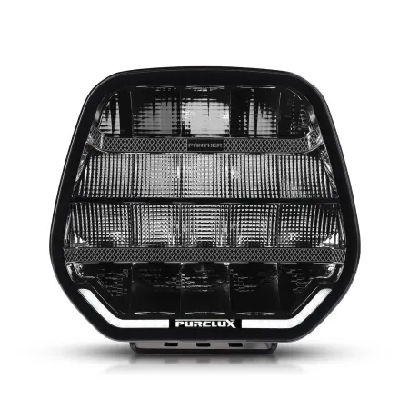 Dodatkowa Lampa Pomocnicza LED Purelux Panther 9 Czarna Okrągła 23cm 210W