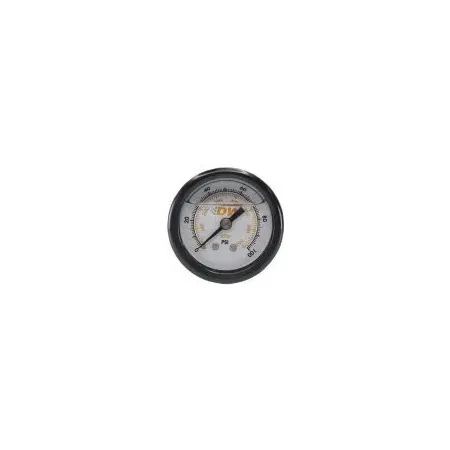 DeatschWerks Fuel Pressure Gauge -Liquid Filled White Face with DW Logo