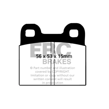 DP2105 Klocki hamulcowe GREENSTUFF EBC Brakes DAF 45 46 55 66 DKW F12 GLAS 1004 1204 1300 GT 1304 1600 GT 1700 1700 GT NSU Prinz Sport Prinz 110 110SC