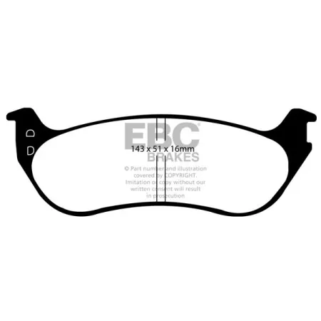 DP61805 Klocki hamulcowe GREENSTUFF EBC Brakes Ford Explorer USA Ford Explorer MERCURY Mountaineer