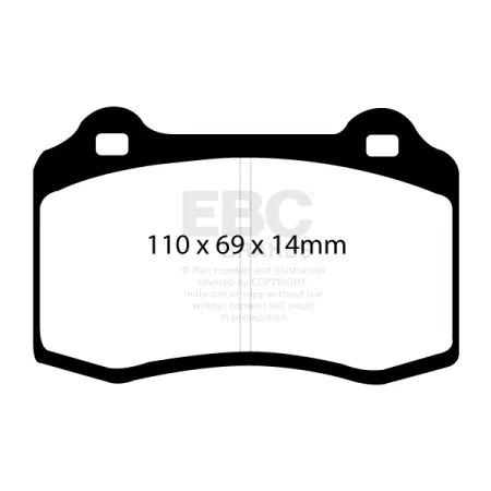 DP51140NDX Klocki hamulcowe BLUESTUFF NDX EBC Brakes Alfa Romeo 147 156 GTV Spider BUGATTI EB110 Chrysler USA Viper Citroen DS3 Dodge USA Viper DS DS3