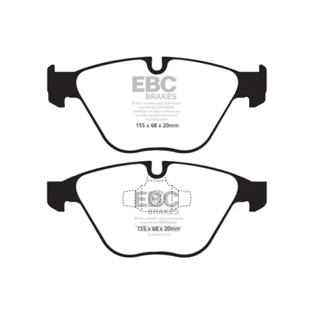 DP41512R Klocki hamulcowe YELLOWSTUFF EBC Brakes BMW 3 Series E90 320 3 Series E90 325 3 Series X 4WD E90 325 3 Series xDrive E90 320 3 Series xDrive