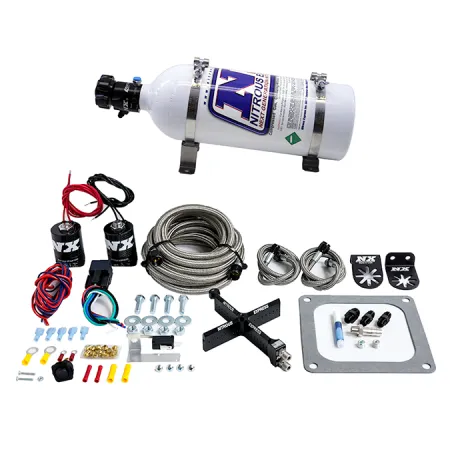 4500 Covert Crossbar Plate System Stage 6 50-300Hp with 5Lb Bottle Nitrous Express NX 63071-05