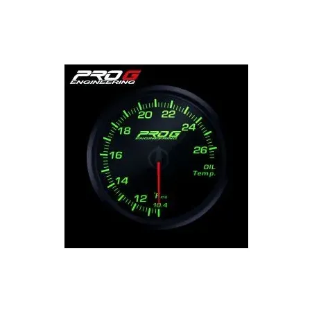 Wskaźnik Pro G Race Series RC, temperatury oleju °F GREEN 52mm