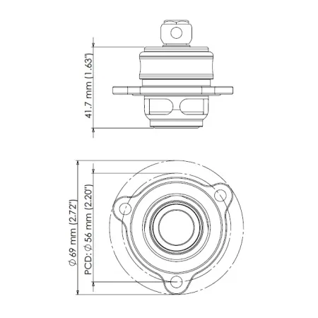 Zawór blow off BOV Turbosmart TS-0203-1266 Kompact Shortie Plumb Back Ford Fiesta ST 1.6L EcoBoost 2013+