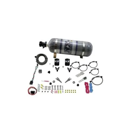 Dual Nozzle (35-150Hp) with 12Lb Carbon Bottle for Nissan / Infiniti Nitrous Express NX 20716-12