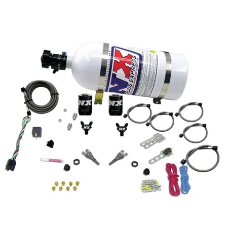 Dual Nozzle with 10Lb Bottle for Dodge V-8 TBI 1992-1995 (50-150Hp) Nitrous Express NX 20213-10