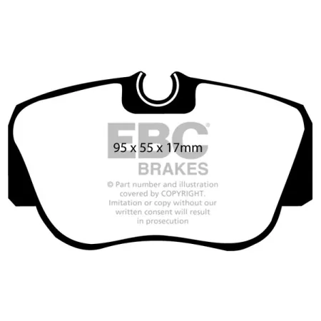 DP778 Klocki hamulcowe ULTIMAX2 EBC Brakes Mercedes-Benz 190 W201