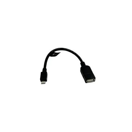 Ecumaster Kabel AA0035 OTG USB 2.0 USB A gniazdo USB B micro wtyk 0,2m czarny