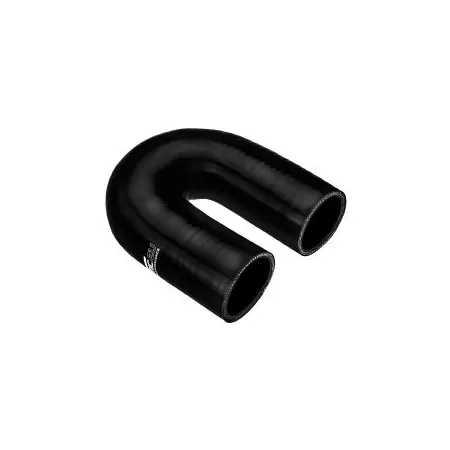 Kolanko silikonowe 180' 54mm Czarny