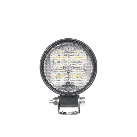 Lampa Robocza Okrągła LED Purelux Terrain Black Mini Round 7cm 12W Szeroki Strumień