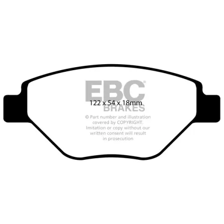 DP1467 Klocki hamulcowe ULTIMAX2 EBC Brakes Renault Megane Estate Mk2 Megane Hatch Mk2 Megane Saloon Mk2