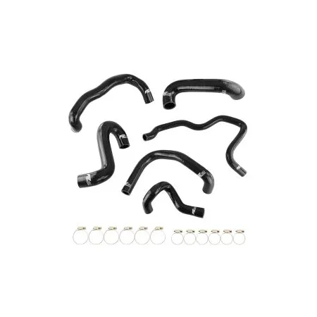 Zestaw Przewodów Silikonowych do Układu Chłodzenia FMIC.EU BMW 85-87 320i 323i 325i M20B20 M20B23 M20B25 - Czarny