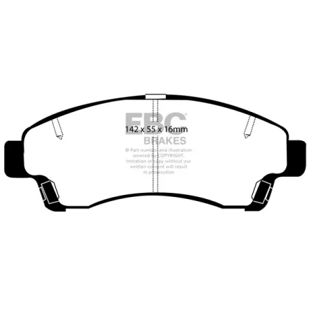 DP1189 Klocki hamulcowe ULTIMAX2 EBC Brakes Mazda COMMERCIAL B2500 Pick Up